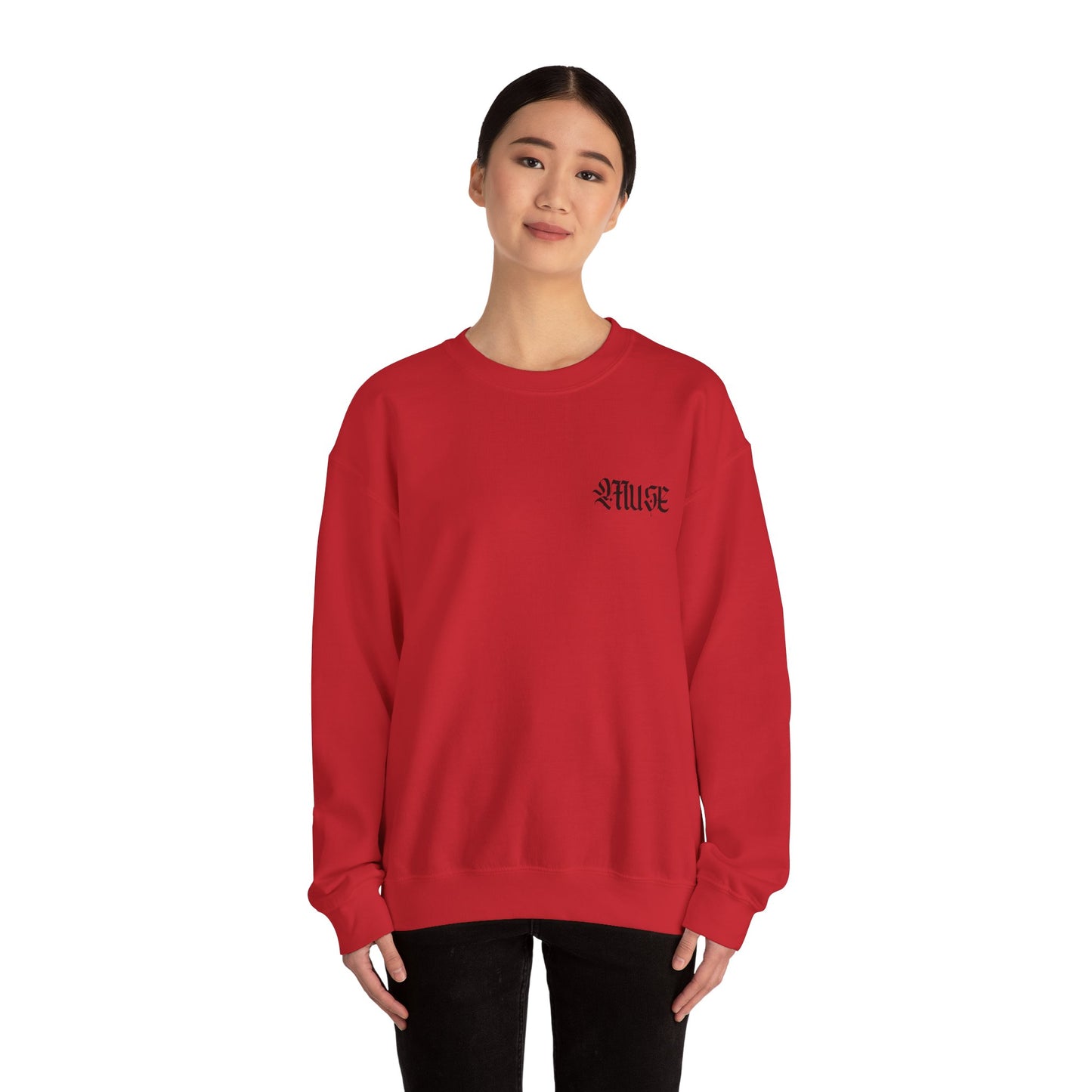 Red Rose Crewneck - MuseByAlliyah