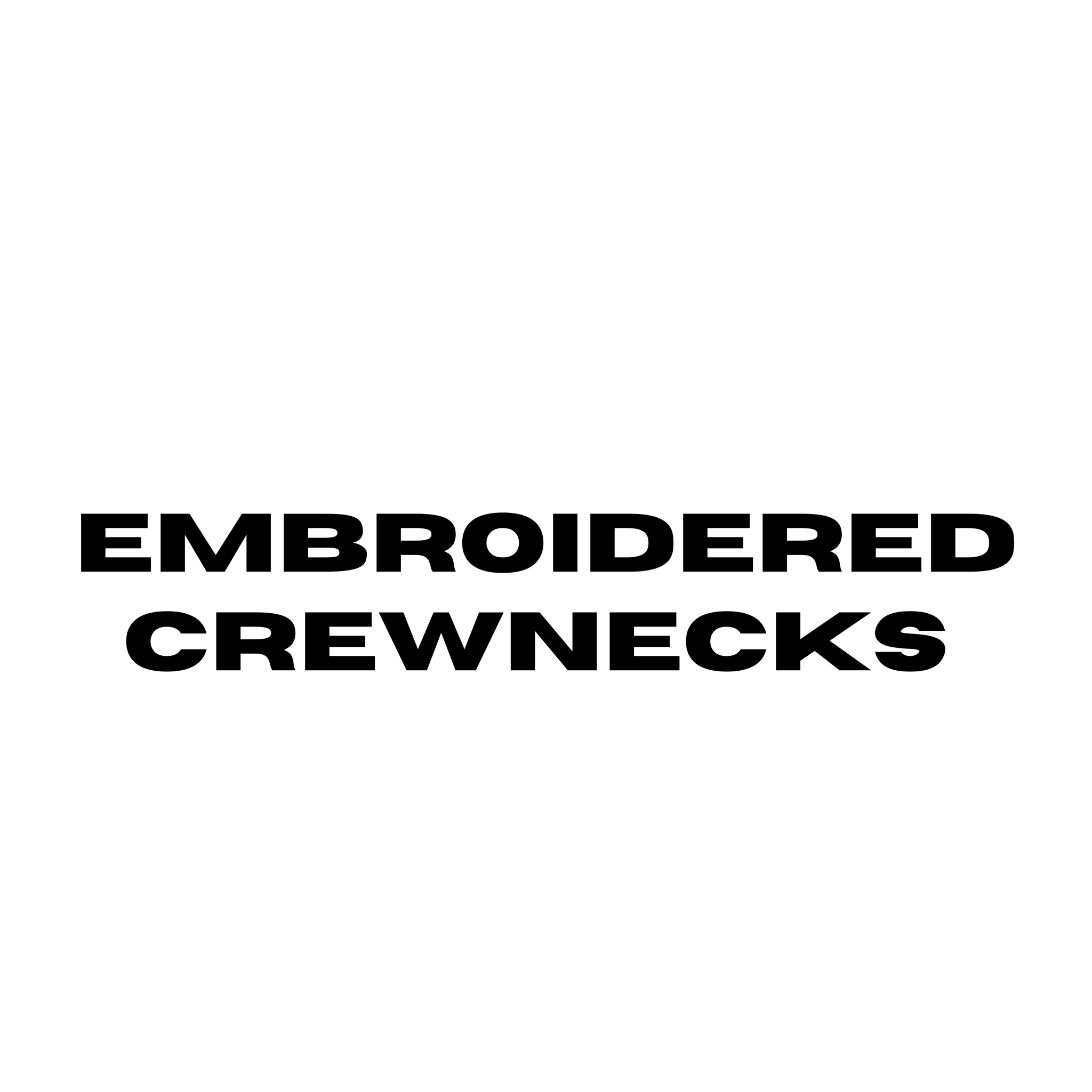 Embroidered Crewnecks
