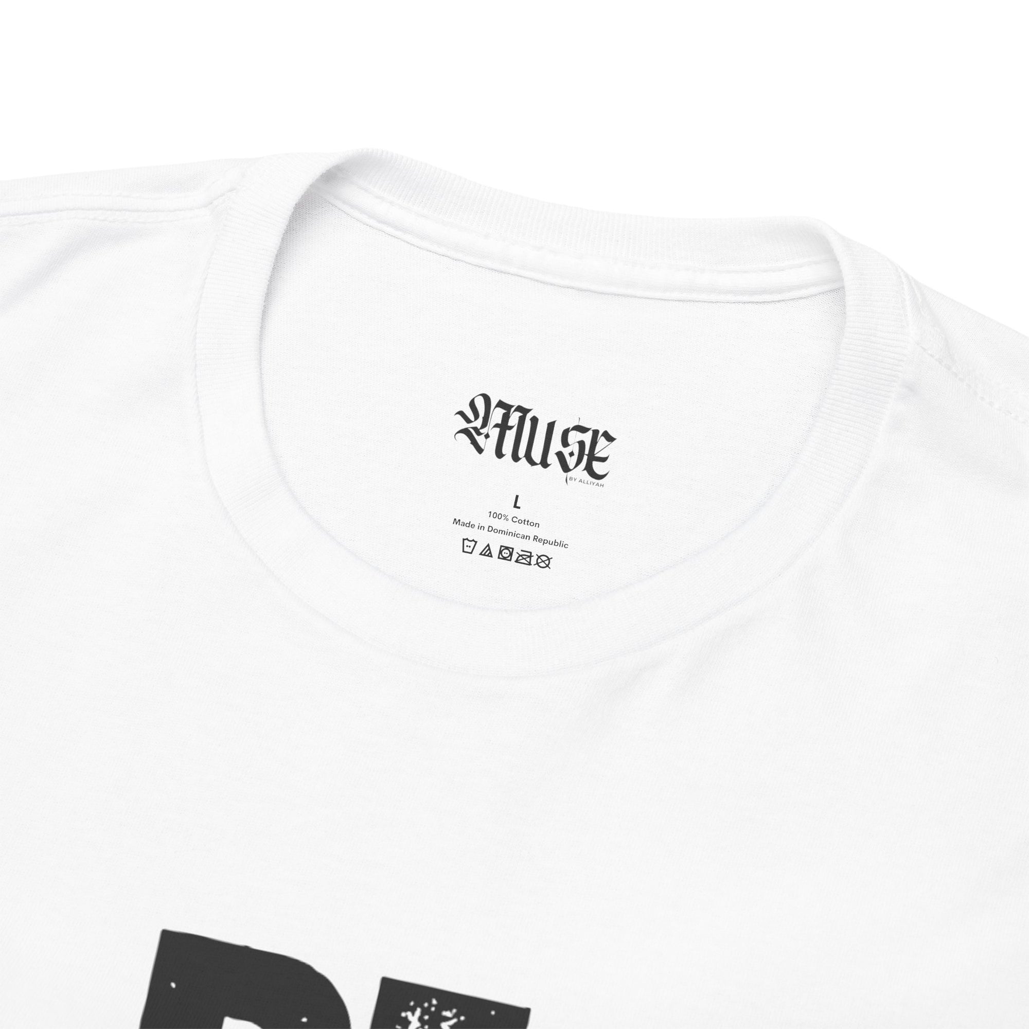 Be My Muse~ White Heavy Cotton Tee - MuseByAlliyah