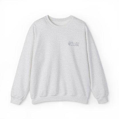 Stone Gray Embroidered Crewneck - MuseByAlliyah