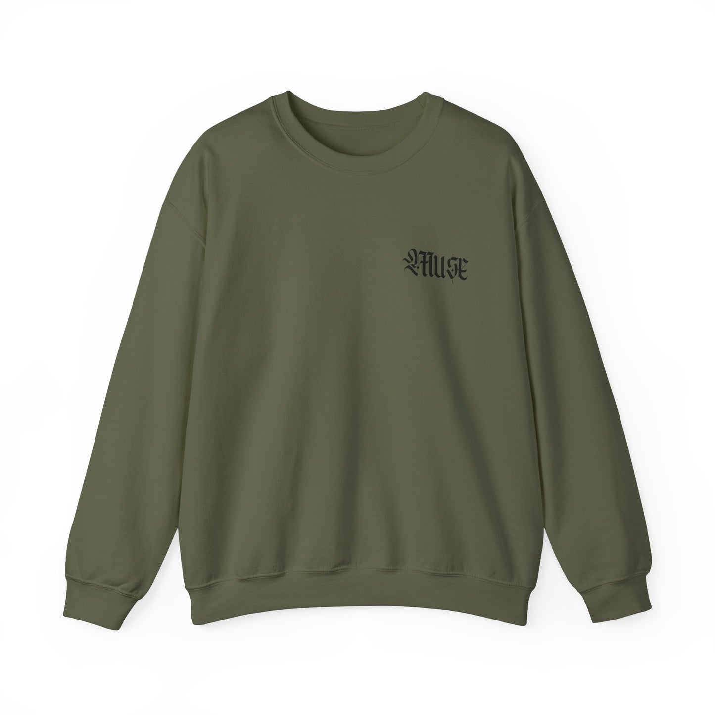 Military Green Crewneck - MuseByAlliyah