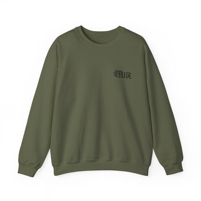 Military Green Crewneck - MuseByAlliyah