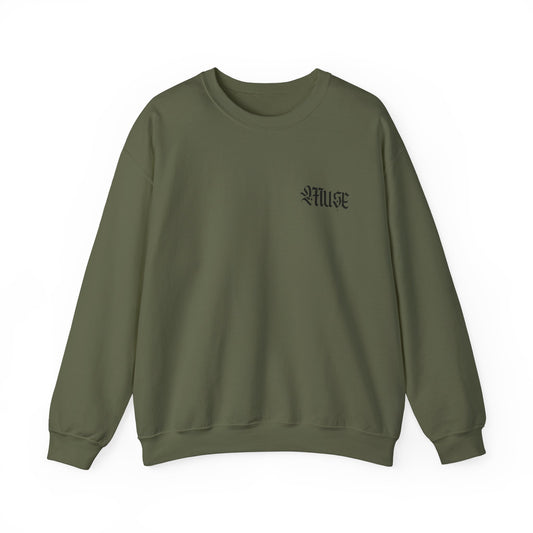 Military Green Crewneck - MuseByAlliyah