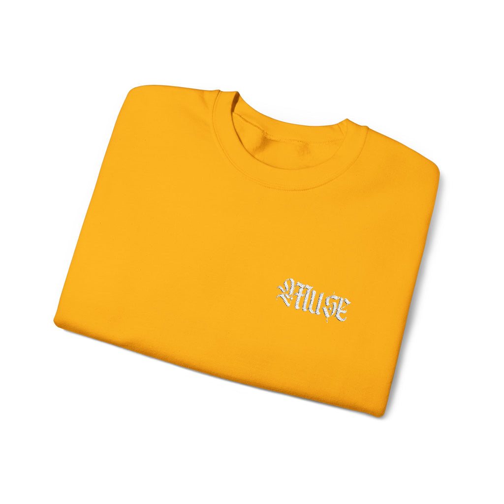 Sunflower Yellow Embroidered Crewneck - MuseByAlliyah