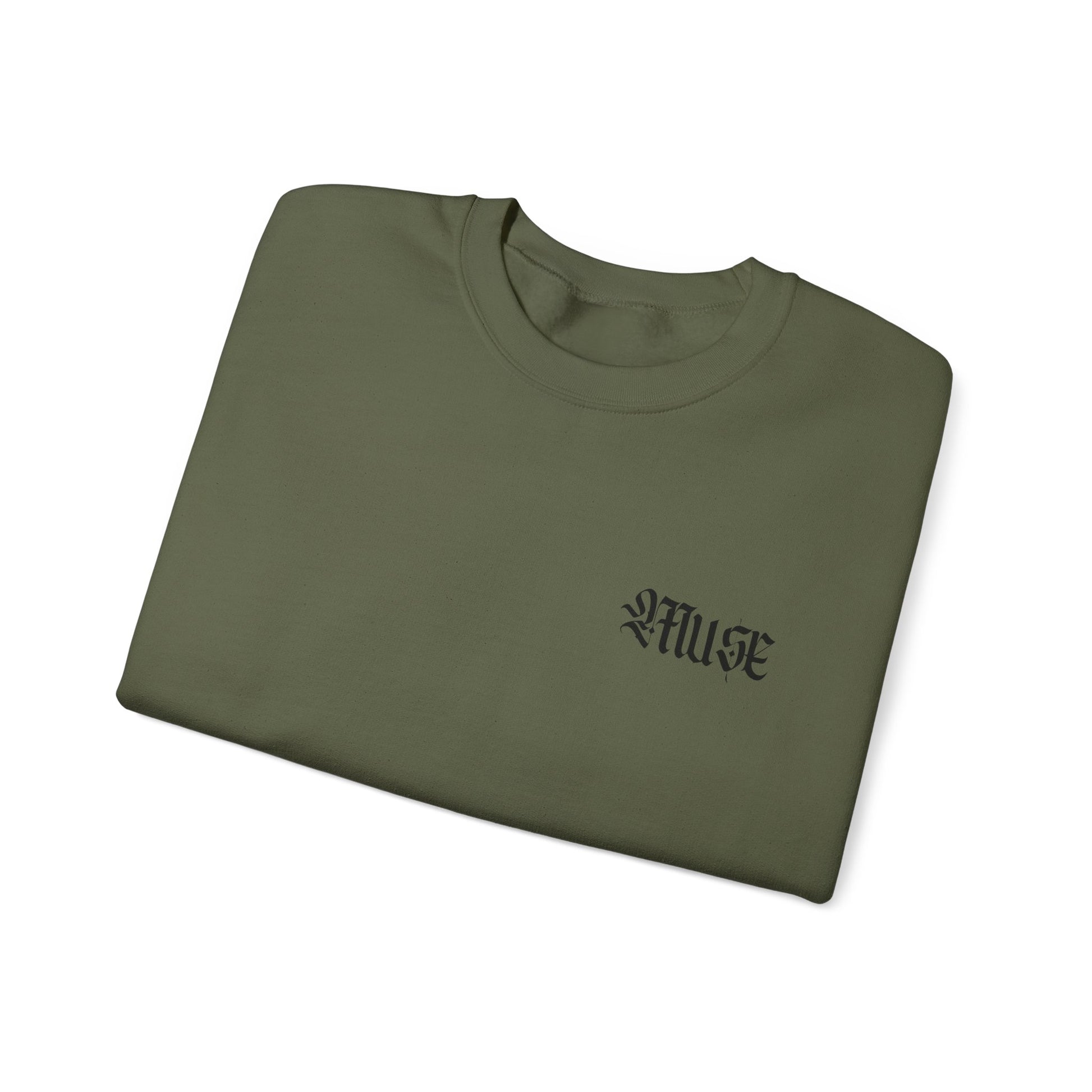 Military Green Crewneck - MuseByAlliyah