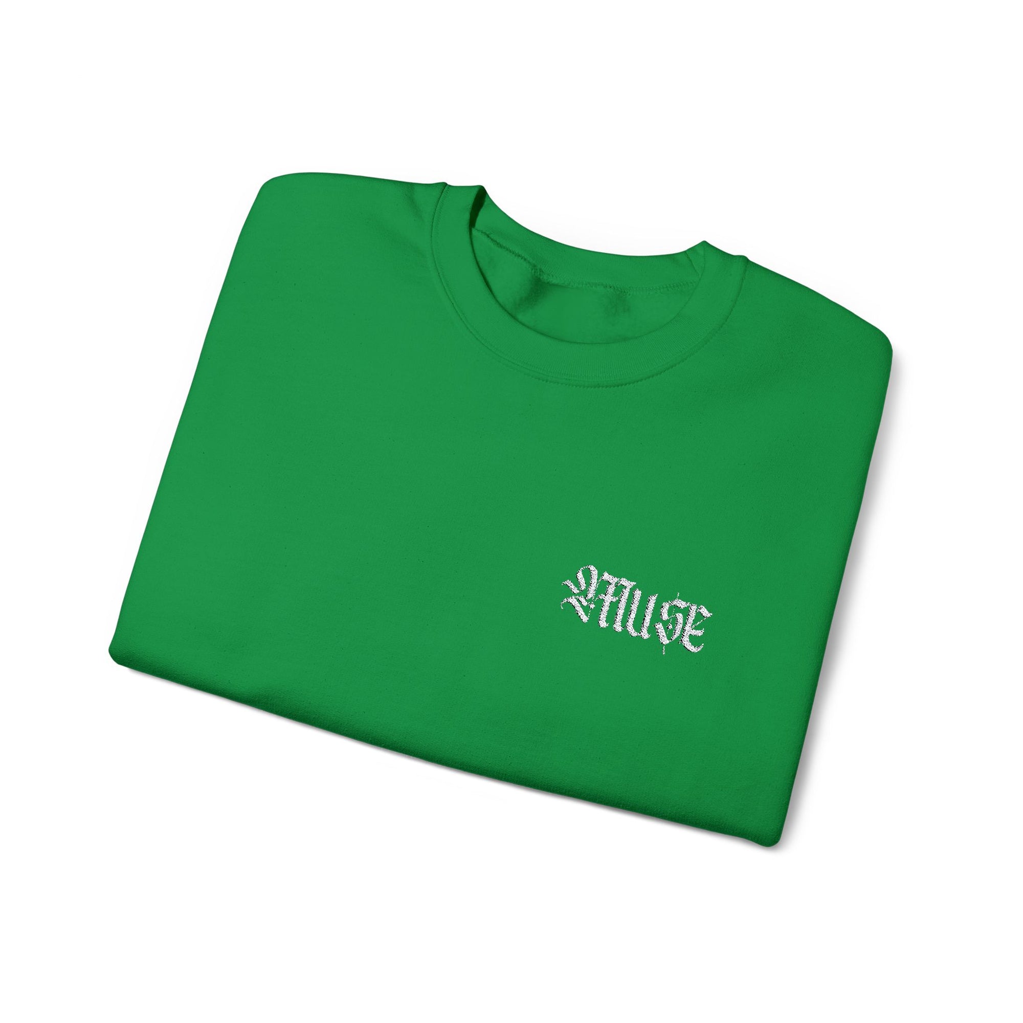 Forest Green Embroidered Crewneck - MuseByAlliyah