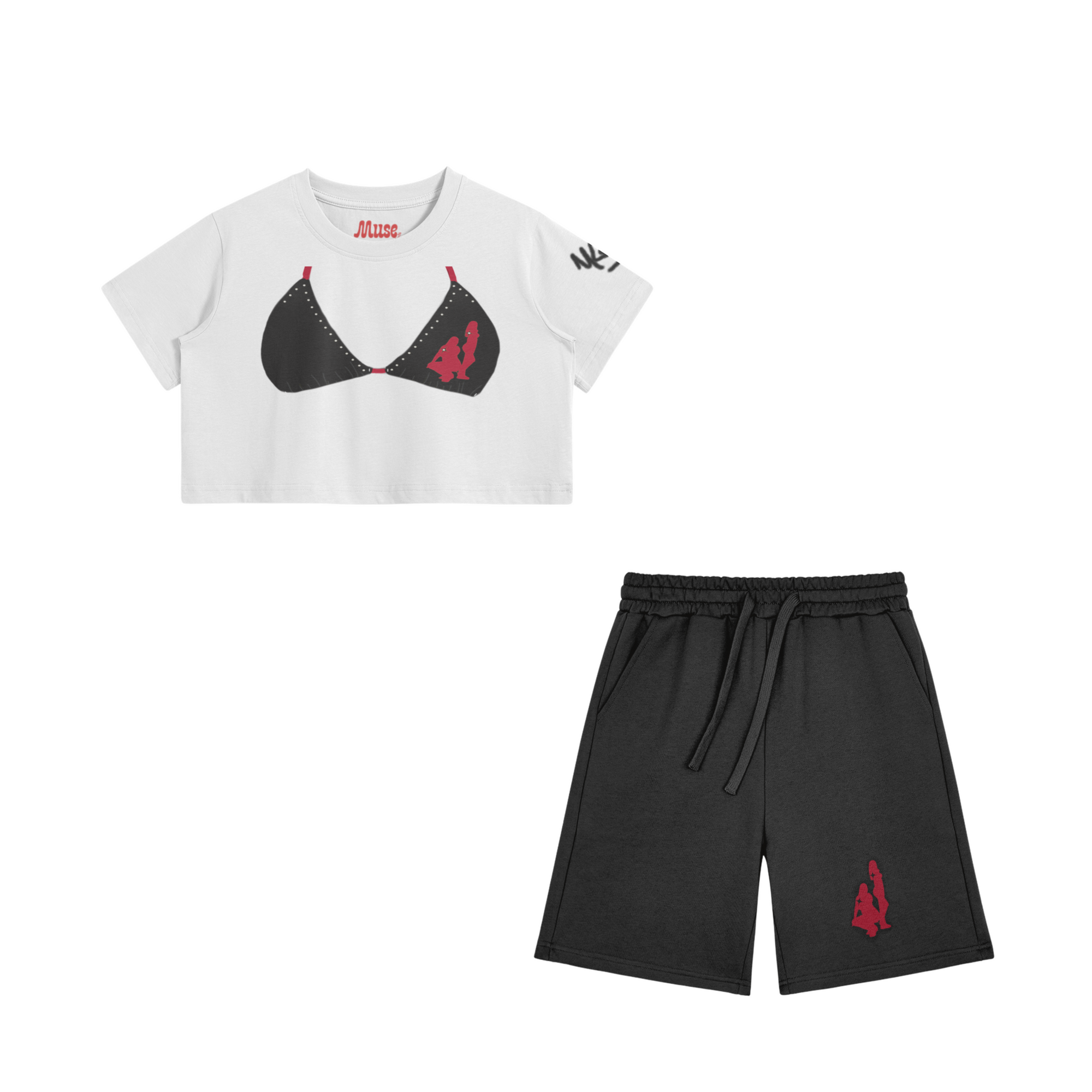 Cropped Heat Stroke Women’s Set - MuseByAlliyah