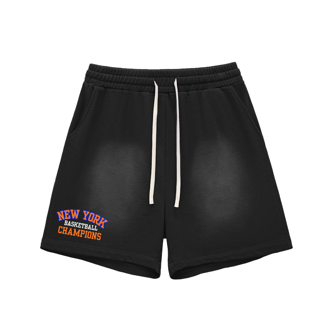 NY Basketball Champions Sun Faded Cotton Shorts