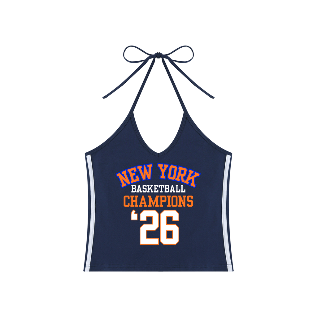 NY Basketball Champions Women's Halter Top