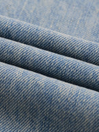 Sun Fade Raw Hem Denim Jean 002