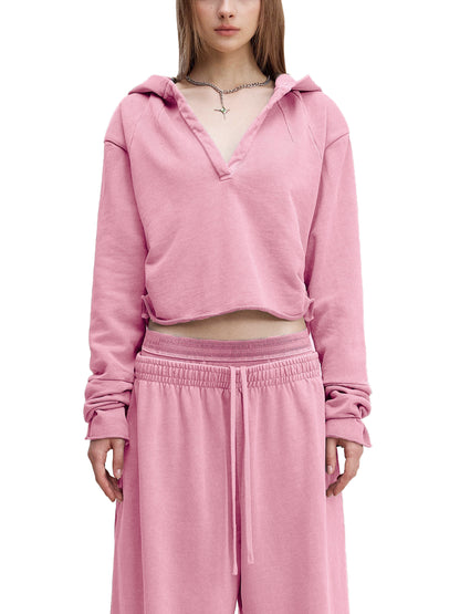 Muse Ease Vintage Washed Long Sleeve Hoodie