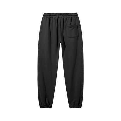 380GSM Unisex Heavyweight Baggy Sweatpants~ Black - MuseByAlliyah