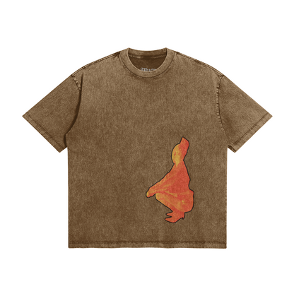285GSM Unisex Oversized Snow Wash T-shirt - Muse - MuseByAlliyah